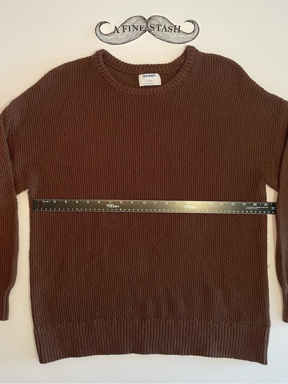 Old Navy Women's Chocolate Brown Crewneck Sweater Cotton
